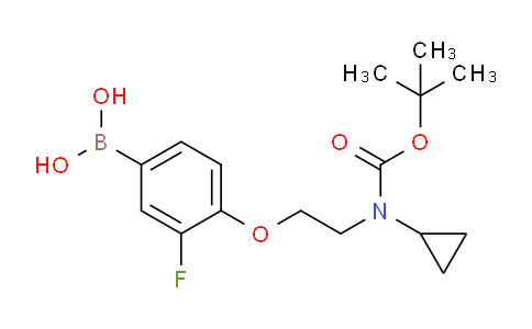 BP28789 | 1704064-17-4 | (4-(2-((Tert-butoxycarbonyl)(cyclopropyl)amino)ethoxy)-3-fluorophenyl)boronic acid