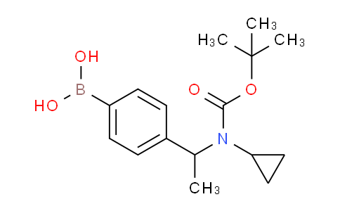 (4-(1-((Tert-butoxycarbonyl)(cyclopropyl)amino)ethyl)phenyl)boronic acid