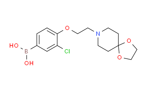 BP28808 | 1704080-55-6 | (4-(2-(1,4-Dioxa-8-azaspiro[4.5]decan-8-yl)ethoxy)-3-chlorophenyl)boronic acid