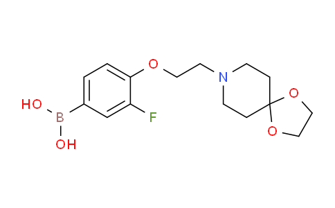 (4-(2-(1,4-Dioxa-8-azaspiro[4.5]decan-8-yl)ethoxy)-3-fluorophenyl)boronic acid