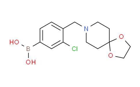 (4-(1,4-Dioxa-8-azaspiro[4.5]decan-8-ylmethyl)-3-chlorophenyl)boronic acid