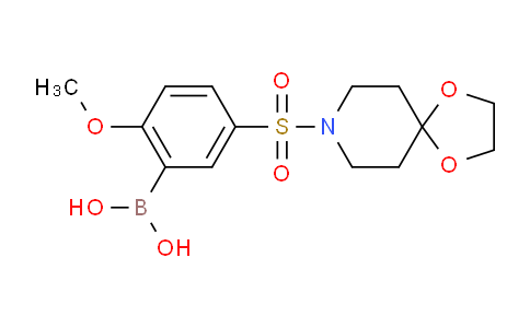 BP28824 | 1704095-38-4 | (5-(1,4-Dioxa-8-azaspiro[4.5]decan-8-ylsulfonyl)-2-methoxyphenyl)boronic acid