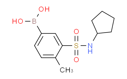 (3-(N-cyclopentylsulfamoyl)-4-methylphenyl)boronic acid