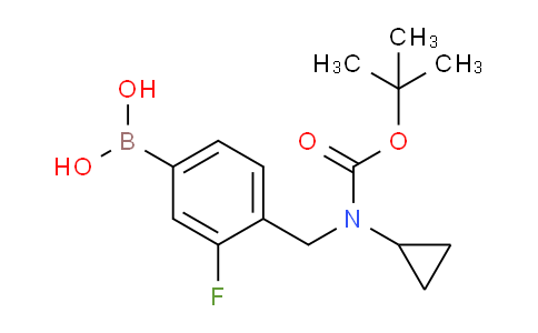 BP28828 | 1704064-03-8 | (4-(((Tert-butoxycarbonyl)(cyclopropyl)amino)methyl)-3-fluorophenyl)boronic acid