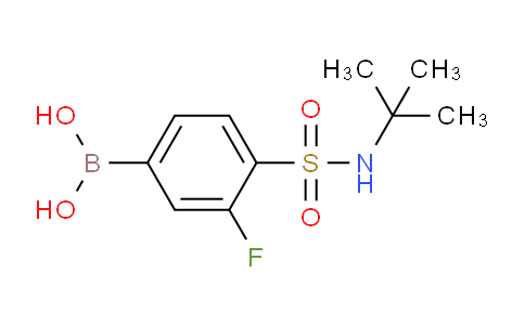 (4-(N-(tert-butyl)sulfamoyl)-3-fluorophenyl)boronic acid