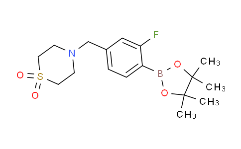(4-((1,1-Dioxidothiomorpholino)methyl)-2-fluorophenyl)boronic acid pinacol ester