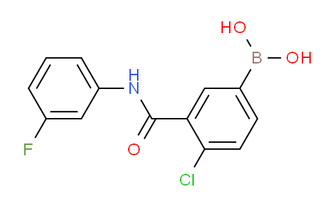 4-Chloro-3-(3-fluorophenylcarbamoyl)phenylboronic acid