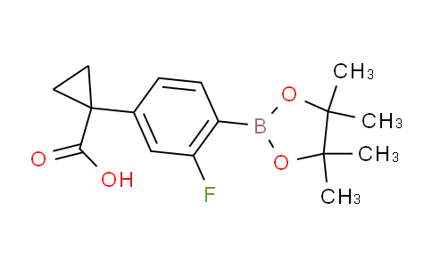 4-(1-Carboxycyclopropyl)-2-fluorophenylboronic acid pinacol ester