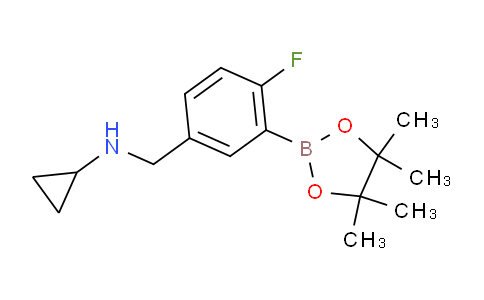 5-(Cyclopropylaminomethyl)-2-fluorophenylboronic acid pinacol ester