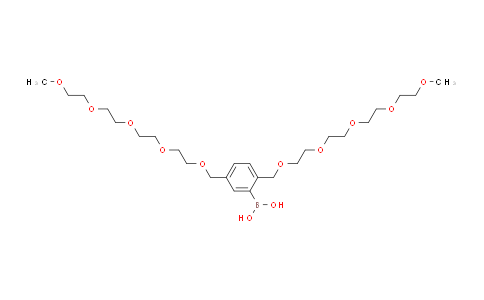 2,5-Di(2,5,8,11,14-pentaoxapentadecyl)phenylboronic acid