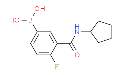 (3-(Cyclopentylcarbamoyl)-4-fluorophenyl)boronic acid