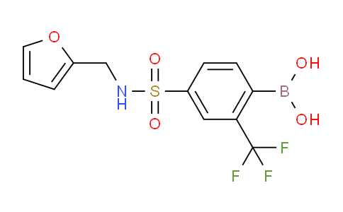 4-(N-(Furan-2-ylmethyl)sulfamoyl)-2-trifluoromethylphenylboronic acid