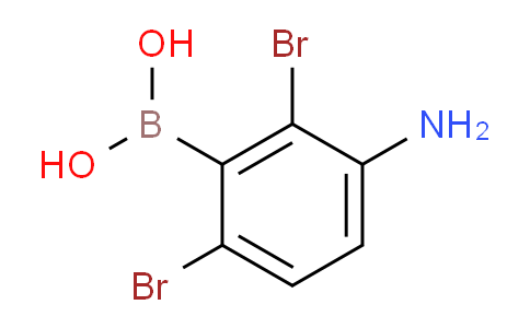 3-Amino-2,6-dibromophenylboronic acid