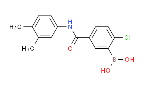 2-Chloro-5-(3,4-dimethylphenylcarbamoyl)phenylboronic acid