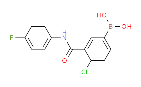 4-Chloro-3-(4-fluorophenylcarbamoyl)phenylboronic acid