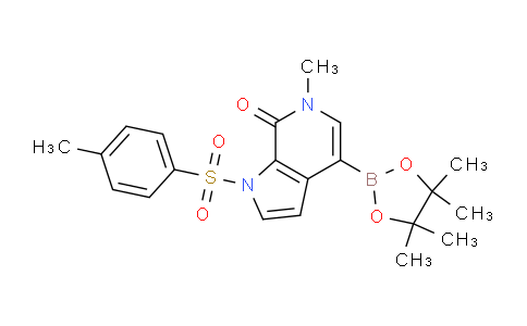 6-Methyl-4-(4,4,5,5-tetramethyl-1,3,2-dioxaborolan-2-yl)-1-tosyl-1H-pyrrolo[2,3-c]pyridin-7(6H)-one