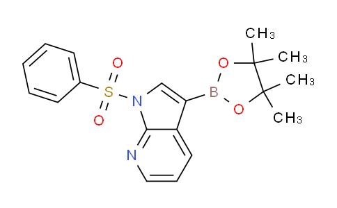 1-(phenylsulfonyl)-3-(4,4,5,5-tetramethyl-1,3,2-dioxaborolan-2-yl)-1H-pyrrolo[2,3-b]pyridine