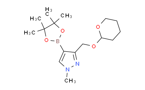 1-Methyl-3-(((tetrahydro-2H-pyran-2-yl)oxy)methyl)-4-(4,4,5,5-tetramethyl-1,3,2-dioxaborolan-2-yl)-1H-pyrazole