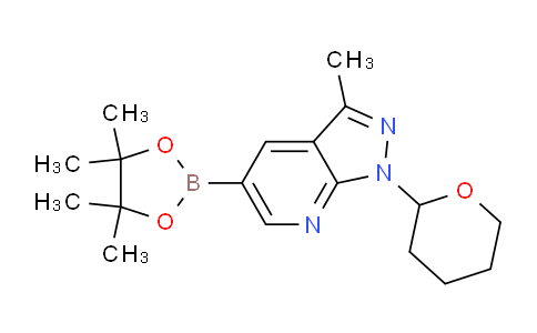 3-Methyl-1-(tetrahydro-2H-pyran-2-yl)-5-(4,4,5,5-tetramethyl-1,3,2-dioxaborolan-2-yl)-1H-pyrazolo[3,4-b]pyridine