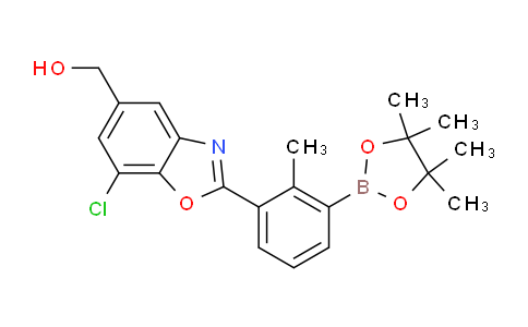 BP30072 | 2230904-26-2 | (7-Chloro-2-(2-methyl-3-(4,4,5,5-tetramethyl-1,3,2-dioxaborolan-2-yl)phenyl)benzo[d]oxazol-5-yl)methanol