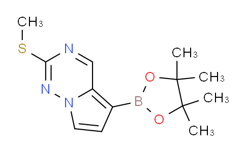 2-(Methylthio)-5-(4,4,5,5-tetramethyl-1,3,2-dioxaborolan-2-yl)pyrrolo[2,1-f][1,2,4]triazine
