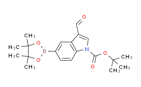 BP30156 | 1025707-92-9 | Tert-butyl 3-formyl-5-(4,4,5,5-tetramethyl-1,3,2-dioxaborolan-2-yl)-1H-indole-1-carboxylate