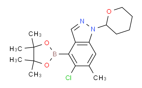 BP30169 | 2374152-77-7 | 5-Chloro-6-methyl-1-(tetrahydro-2H-pyran-2-yl)-4-(4,4,5,5-tetramethyl-1,3,2-dioxaborolan-2-yl)-1H-indazole