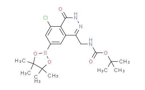 tert-Butyl ((5-chloro-4-oxo-7-(4,4,5,5-tetramethyl-1,3,2-dioxaborolan-2-yl)-3,4-dihydrophthalazin-1-yl)methyl)carbamate