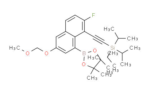 ((2-Fluoro-6-(methoxymethoxy)-8-(4,4,5,5-tetramethyl-1,3,2-dioxaborolan-2-yl)naphthalen-1-yl)ethynyl)triisopropylsilane