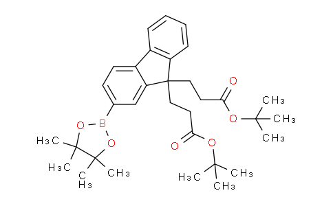 BP30250 | 1067250-02-5 | Di-tert-butyl 3,3'-(2-(4,4,5,5-tetramethyl-1,3,2-dioxaborolan-2-yl)-9H-fluorene-9,9-diyl)dipropanoate