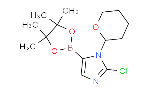 2-Chloro-1-(oxan-2-yl)-5-(tetramethyl-1,3,2-dioxaborolan-2-yl)-1H-imidazole