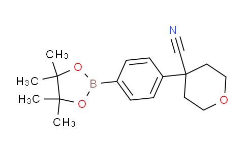 BP30288 | 1206640-91-6 | 4-(4-(4,4,5,5-Tetramethyl-1,3,2-dioxaborolan-2-yl)phenyl)tetrahydro-2H-pyran-4-carbonitrile