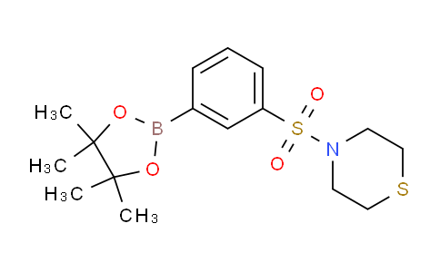 BP30293 | 864754-37-0 | 4-((3-(4,4,5,5-Tetramethyl-1,3,2-dioxaborolan-2-yl)phenyl)sulfonyl)thiomorpholine