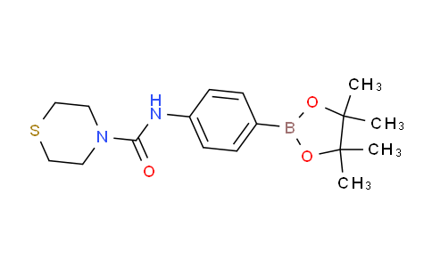 N-(4-(4,4,5,5-tetramethyl-1,3,2-dioxaborolan-2-yl)phenyl)thiomorpholine-4-carboxamide
