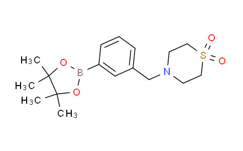BP30298 | 1335234-37-1 | 4-{[3-(4,4,5,5-tetramethyl-1,3,2-dioxaborolan-2-yl)phenyl]methyl}-1λ6-thiomorpholine-1,1-dione