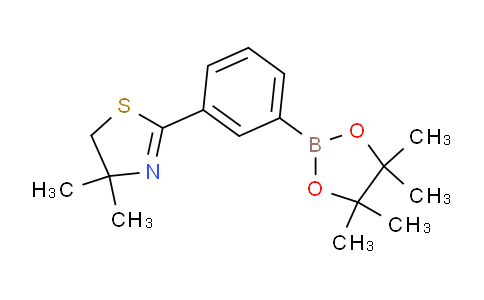 BP30306 | 2434716-29-5 | 4,4-Dimethyl-2-(3-(4,4,5,5-tetramethyl-1,3,2-dioxaborolan-2-yl)phenyl)-4,5-dihydrothiazole
