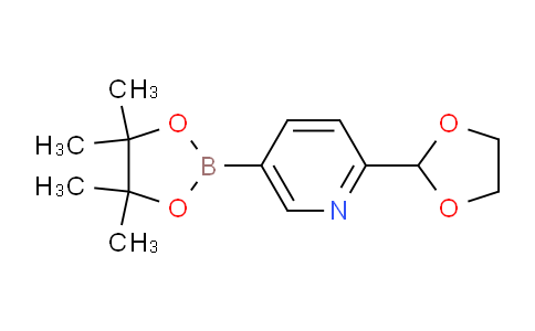 2-(1,3-Dioxolan-2-yl)-5-(4,4,5,5-tetramethyl-1,3,2-dioxaborolan-2-yl)pyridine