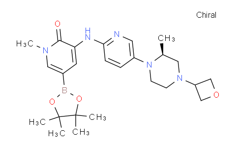 BP30313 | 1433849-83-2 | 1-Methyl-3-[[5-[(2s)-2-methyl-4-(oxetan-3-yl)piperazin-1-yl]-2-pyridyl]amino]-5-(4,4,5,5-tetramethyl-1,3,2-dioxaborolan-2-yl)pyridin-2-one
