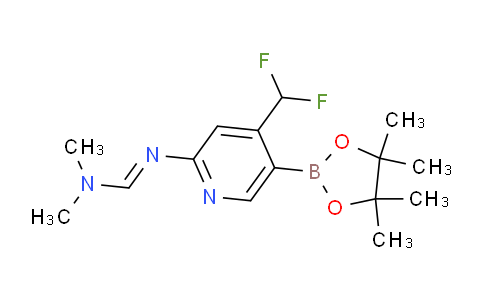 (E)-N'-(4-(Difluoromethyl)-5-(4,4,5,5-tetramethyl-1,3,2-dioxaborolan-2-yl)pyridin-2-yl)-N,N-dimethylformimidamide