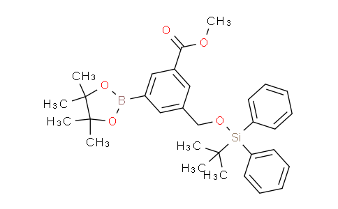 BP30480 | 2411829-06-4 | Methyl 3-(((tert-butyldiphenylsilyl)oxy)methyl)-5-(4,4,5,5-tetramethyl-1,3,2-dioxaborolan-2-yl)benzoate