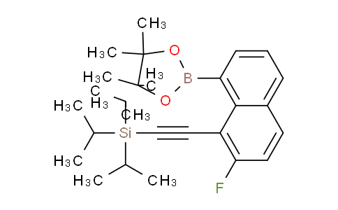 BP30484 | 2503307-87-5 | ((2-Fluoro-8-(4,4,5,5-tetramethyl-1,3,2-dioxaborolan-2-yl)naphthalen-1-yl)ethynyl)triisopropylsilane