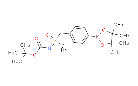 tert-Butyl (methyl(oxo)(4-(4,4,5,5-tetramethyl-1,3,2-dioxaborolan-2-yl)benzyl)-l6-sulfaneylidene)carbamate