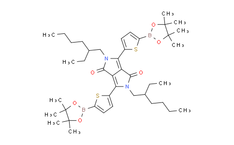 BP30508 | 1269004-46-7 | 2,5-Bis(2-ethylhexyl)-3,6-bis(5-(4,4,5,5-tetramethyl-1,3,2-dioxaborolan-2-yl)thiophen-2-yl)pyrrolo[3,4-c]pyrrole-1,4(2H,5H)-dione