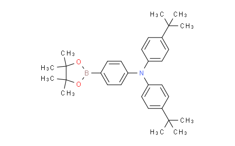 BP30569 | 935480-19-6 | 4-(tert-Butyl)-N-(4-(tert-butyl)phenyl)-N-(4-(4,4,5,5-tetramethyl-1,3,2-dioxaborolan-2-yl)phenyl)aniline