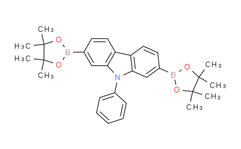 BP30588 | 1035631-57-2 | 9-Phenyl-2,7-bis(4,4,5,5-tetramethyl-1,3,2-dioxaborolan-2-yl)-9H-carbazole