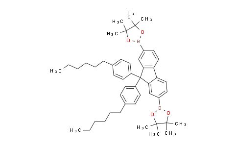 BP30598 | 1206875-64-0 | 2,2'-(9,9-Bis(4-hexylphenyl)-9H-fluorene-2,7-diyl)bis(4,4,5,5-tetramethyl-1,3,2-dioxaborolane)