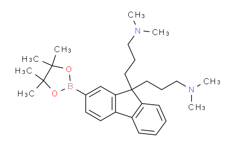 BP30599 | 2374231-75-9 | 3,3'-(2-(4,4,5,5-Tetramethyl-1,3,2-dioxaborolan-2-yl)-9H-fluorene-9,9-diyl)bis(N,N-dimethylpropan-1-amine)