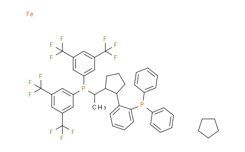 C1A1992 | 565184-33-0 | (R)-(-)-1-[(Rp)-2-(2'-二苯基膦基苯基)二茂铁基]乙基双(二-3,5-三氟甲基苯基)膦，Walphos SL-W001-1
