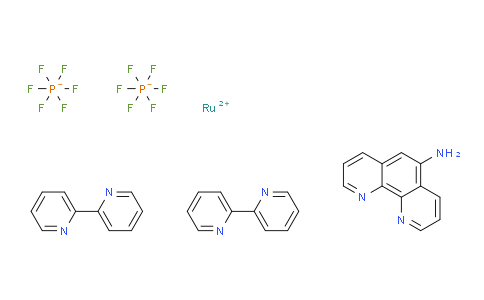 C1C2530 | 84537-86-0 | 双(2,2-二吡啶)-(5-氨基邻二氮杂菲)双(六氟磷酸)钌，Ru(bpy)2(phen-5-NH2)(PF6)2