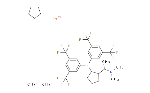 Ferrocene, 1-[bis[3,5-bis(trifluoromethyl)phenyl]phosphino]-2-[(1R)-1-(dimethylamino)ethyl]-, (1R)-(9CI)